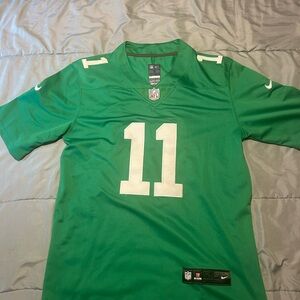 NFL Green Men's Jersey with White Accents